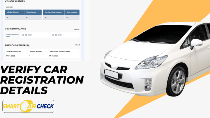 Verify Car Registration Details