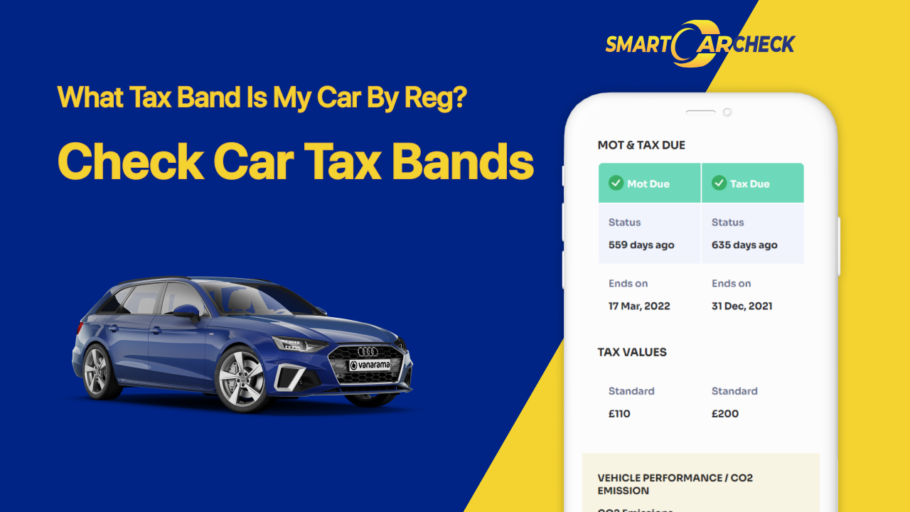 What tax band is my car by Reg, check car tax bands
